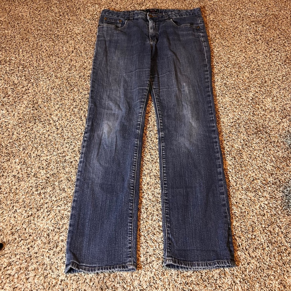 Chaps Denim Dark Wash Straight Leg Jeans‎ Women's Size 12 Cotton Blend